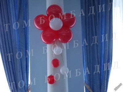 Лот: 6211885. Фото: 1. Цветок из шариков. Воздушные шары... Воздушные шары