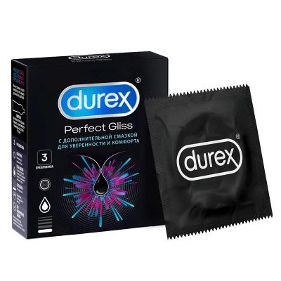 Лот: 23720161. Фото: 1. Durex Perfect Gliss Презервативы... Лекарства