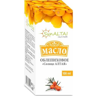 Лот: 25744516. Фото: 1. Солнце Алтая Облепиховое масло... Лекарства