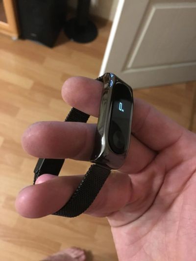 Лот: 10329118. Фото: 1. Xiaomi mi band 2 с красивым браслетом. Смарт-часы, фитнес-браслеты, аксессуары