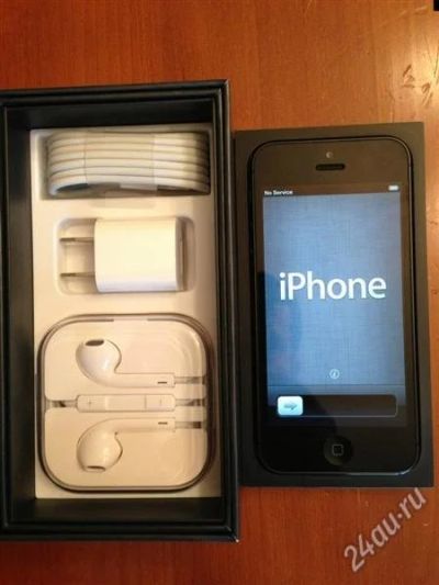 Лот: 2428018. Фото: 1. iphone 5 16gb black новый - рст... Смартфоны
