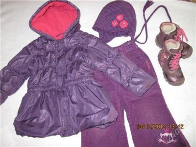 Лот: 2584967. Фото: 1. Комплект на весну лиловый. р.80-92. Верхняя одежда