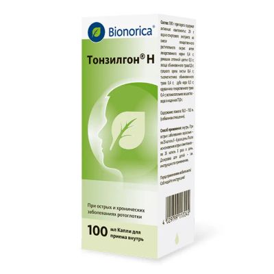 Лот: 23717390. Фото: 1. Тонзилгон Н капли 100мл. Лекарства