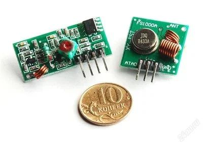 Лот: 2475254. Фото: 1. Радиоканал 433 МГц. для ARDUINO... Микроконтроллеры