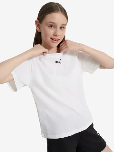 Лот: 24980204. Фото: 1. Футболка для девочек PUMA Boxy... Другое (спортивная одежда)