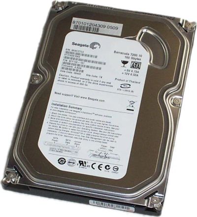 Лот: 6052399. Фото: 1. Seagate ST3160815AS. Жёсткие диски (HDD)