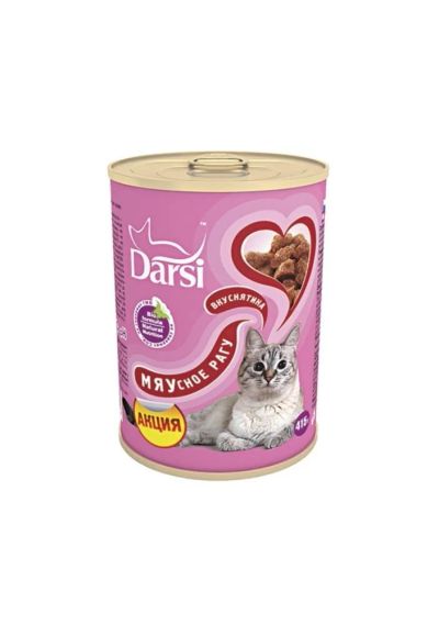 Лот: 5110410. Фото: 1. Консервы Darsi для кошек, мясное... Корма
