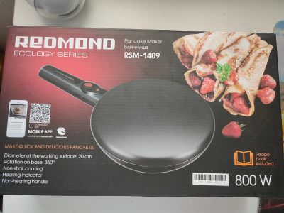 Лот: 21259378. Фото: 1. Блинница Redmond ( повтор торгов... Кухонная