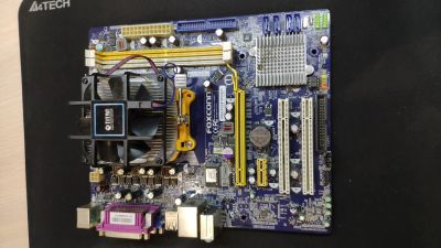 Лот: 13879845. Фото: 1. Материнская плата Foxconn M61PMV... Материнские платы