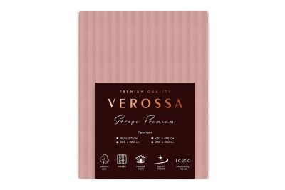 Лот: 23664637. Фото: 1. Простыня Verossa Stripe Premium... Одеяла, подушки