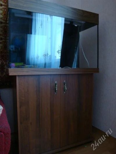 Лот: 2042395. Фото: 1. Аквариум 140л с тумбой. Аквариумы, террариумы