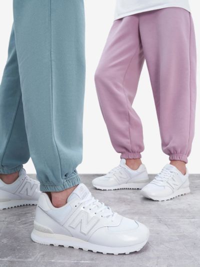 Лот: 24288008. Фото: 1. Кроссовки New Balance 574, Белый. Кеды, кроссовки, слипоны