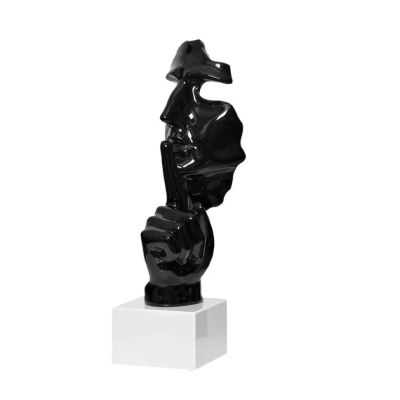 Лот: 21288792. Фото: 1. D4816(черн.) Статуэтка "Молчание... Фигурки, статуэтки