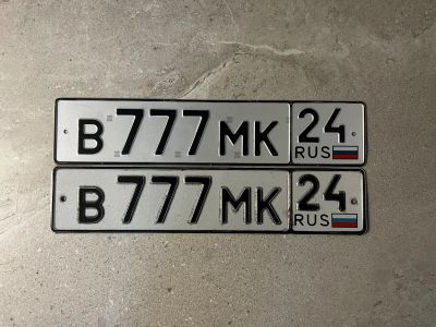 Лот: 24378018. Фото: 1. Продам гос.номер В 777 МК 24. Госномера