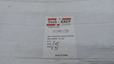 Лот: 6893985. Фото: 1. Анкер болт 16*220 (10 штук) цена... Крепёж