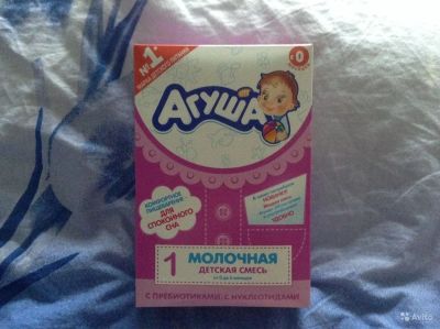 Лот: 6728724. Фото: 1. Детская смесь агуша с0 до 6 месяцев. Детское питание
