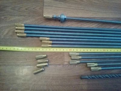 Лот: 16299421. Фото: 1. крепеж шпильки 8 мм + гильзы... Крепёж