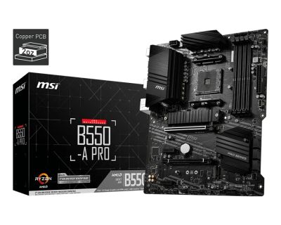 Лот: 20563144. Фото: 1. Новая. Материнская плата MSI B550-A... Материнские платы
