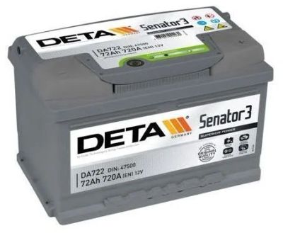Лот: 4982121. Фото: 1. Аккумулятор Deta Senator3 72Ah. Аккумуляторы