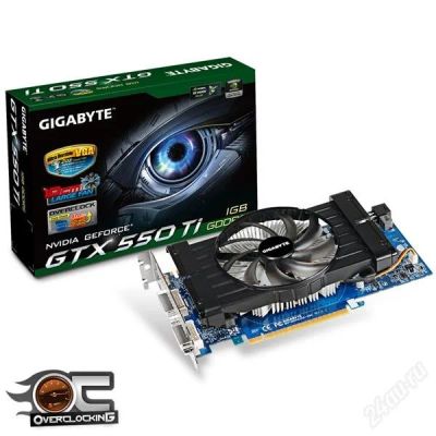 Лот: 1407075. Фото: 1. Gigabyte GeForce GTX 550 TI 1024mb... Видеокарты