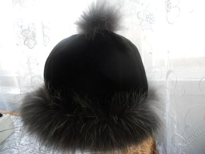 Лот: 2464728. Фото: 1. шапочка зимняя замшевая 1. Головные уборы