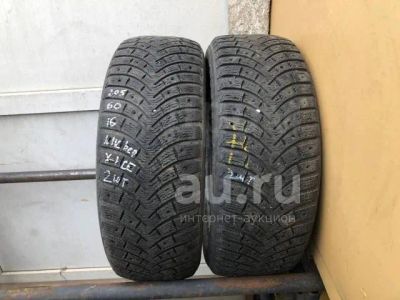 Лот: 24988374. Фото: 1. (2шт) 205-60-16 Michelin X-Ice... Шины