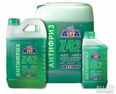 Лот: 9078272. Фото: 1. AGA048Z AGA Антифриз Z-42 зеленый... Масла, жидкости