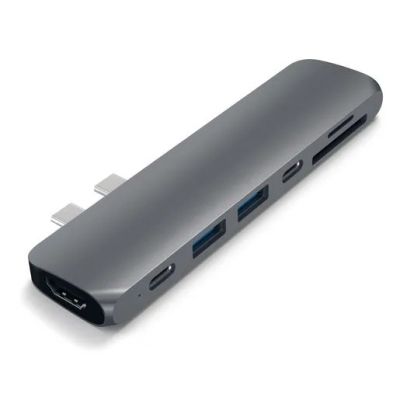 Лот: 21439124. Фото: 1. USB-хаб Satechi Aluminum Pro Hub... USB хабы