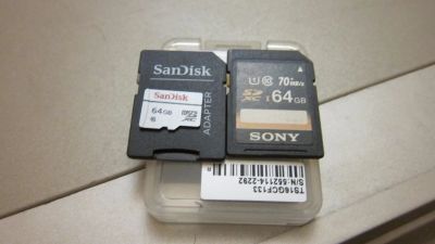 Лот: 11870886. Фото: 1. SD карты две по 64 Гб. Карты памяти