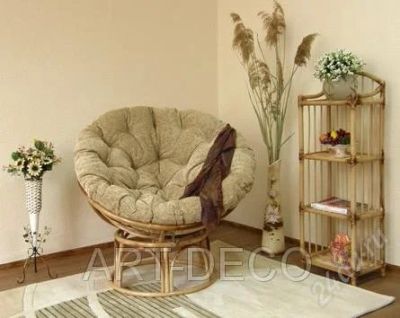 Лот: 1045010. Фото: 1. Кресло из ротанга б/У. Другое (предметы интерьера)