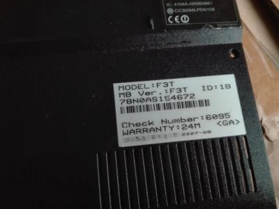 Лот: 7679983. Фото: 1. Продам ноутбук ASUS F3T по запчастям. Ноутбуки