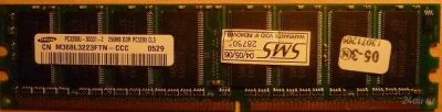 Лот: 1409769. Фото: 1. 256Мb DDR1 PC3200 Samsung. Оперативная память