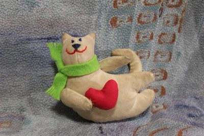 Лот: 2264883. Фото: 1. Весёлый и слегка безумный котик... Другое (ручная работа)