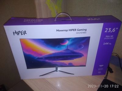 Лот: 21054317. Фото: 1. (Новый) Изогнутый монитор (144... ЖК-мониторы