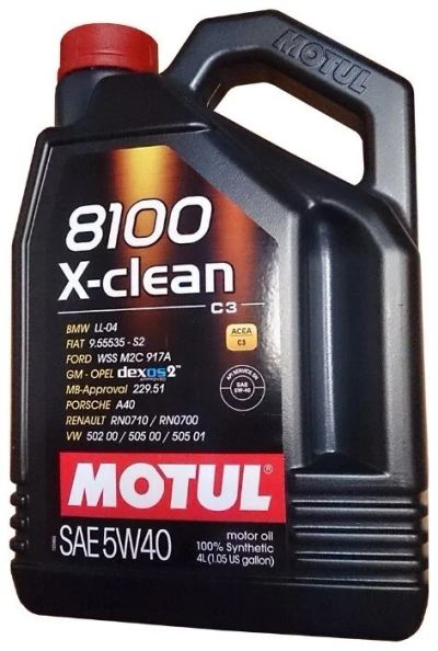 Лот: 16236996. Фото: 1. Масло MOTUL 5W-40 8100 X-Clean... Масла, жидкости