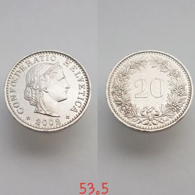 Лот: 15596607. Фото: 1. монета Швейцария 20 раппенов... Остальные страны