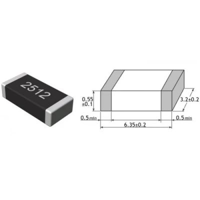 Лот: 19997615. Фото: 1. Резистор SMD 2512 1.2ом, 5%. Резисторы