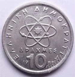 Лот: 101837. Фото: 1. Греция. 10 драхм 1988г. (2). Европа