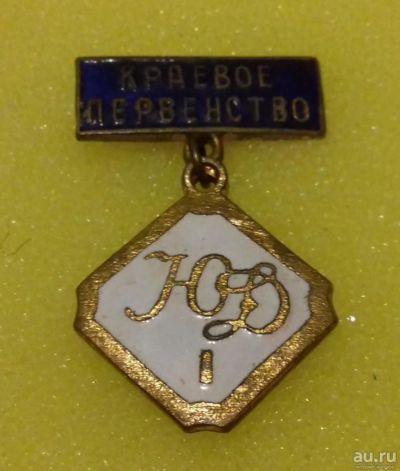 Лот: 8654407. Фото: 1. Знак "Юный Динамовец * 1-е место... Другое (значки, медали, жетоны)