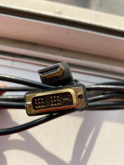 Лот: 19041043. Фото: 1. Кабель HDMI-DVI 2m позолоченные... Шлейфы, кабели, переходники