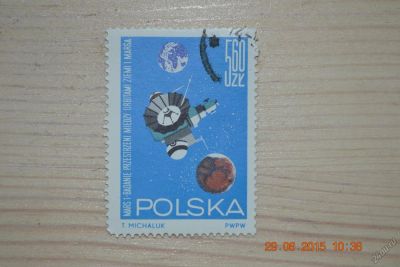 Лот: 5735011. Фото: 1. Марка Польши 1964г. Космос. Марки
