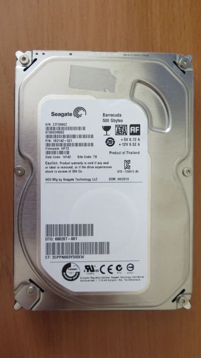 Лот: 21544324. Фото: 1. Жесткий диск Seagate ST500DM002... Жёсткие диски