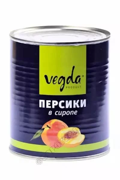 Лот: 10469564. Фото: 1. консервы Vegda. Персики в сиропе... Консервы