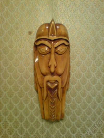 Лот: 81153. Фото: 1. Маска, резьба по дереву ручной... Резьба