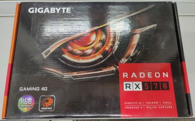 Лот: 19621821. Фото: 1. Gigabyte Radeon RX 570 Gaming... Видеокарты