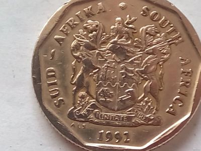 Лот: 17162801. Фото: 1. Монета ЮАР 50 центов 1990-2000. Африка