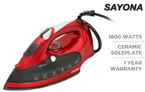 Лот: 4292065. Фото: 1. Утюг sayona с отпаривателям 1800w... Утюги, парогенераторы, отпариватели