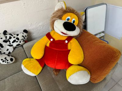 Лот: 22839526. Фото: 1. Мягкая игрушка большой лев. Мягкие