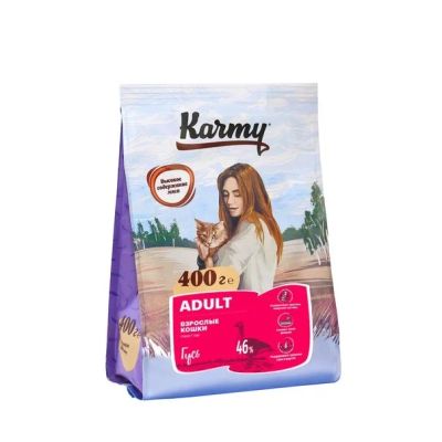 Лот: 13232933. Фото: 1. Корм для кошек Karmy Adult (Карми... Корма