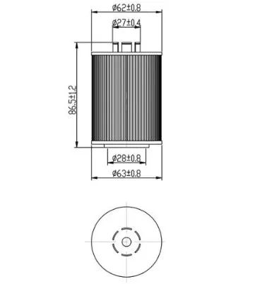 Лот: 20356901. Фото: 1. Фильтр масляный вставка картридж... Расходные материалы